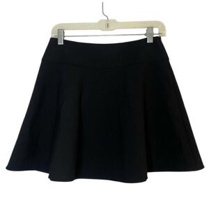 RED Valentino Womens A Line Mini Skirt Black Size Small Aesthetic Goth Grunge